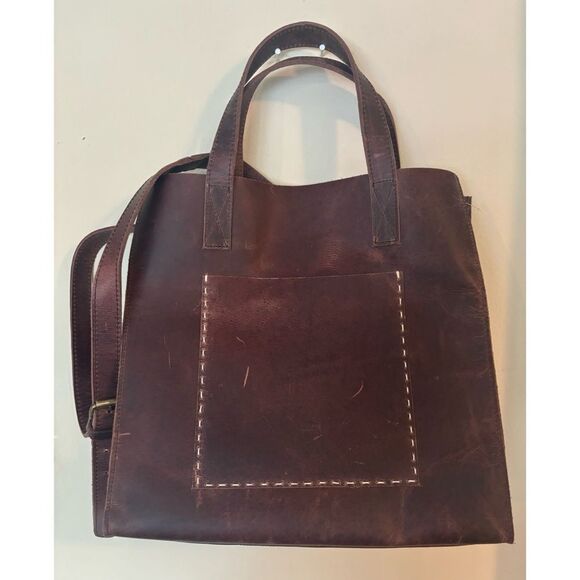 SUGARBOO & CO. Distressed oiled large tote in Cognac - Picture 5 of 8